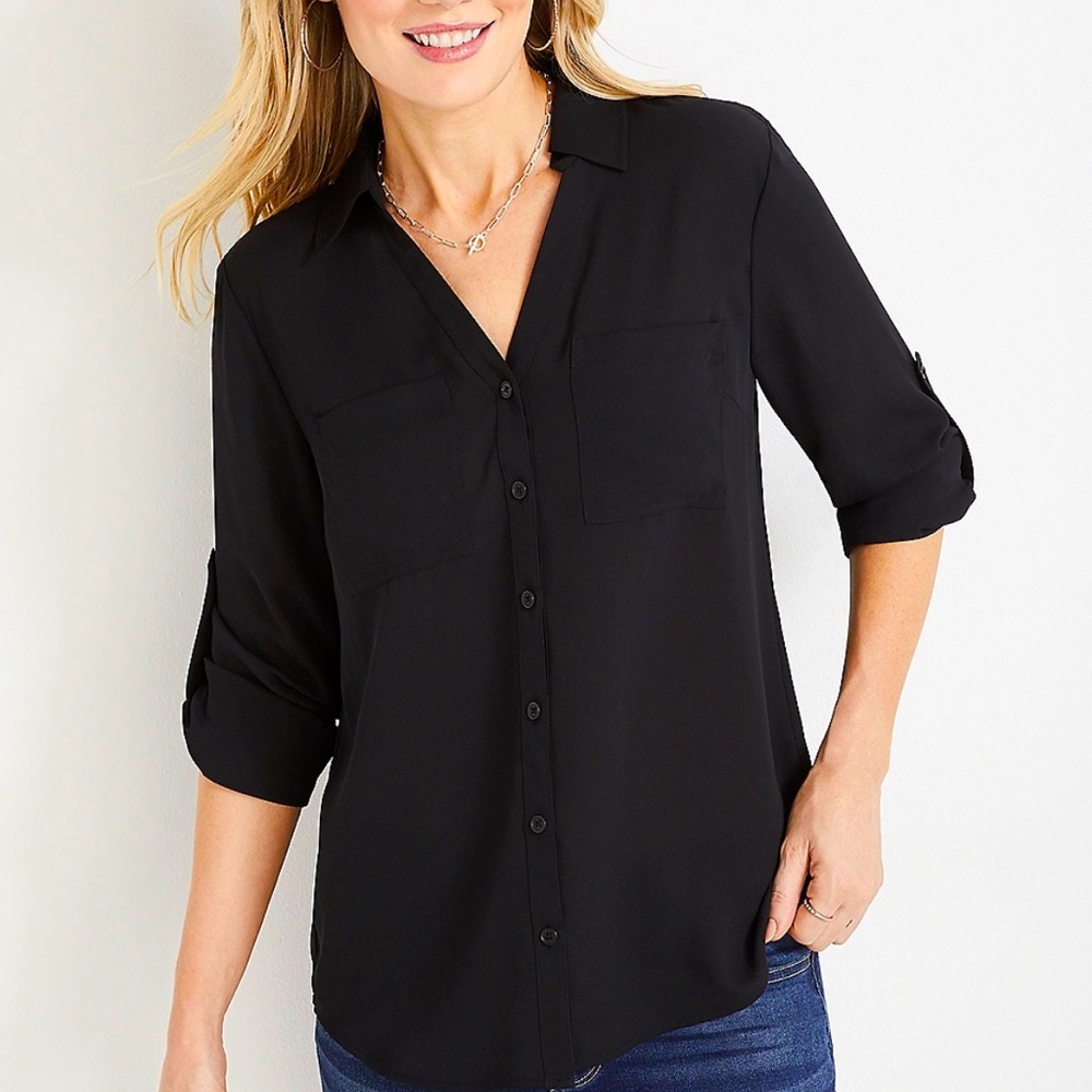 NWT Winona Blouse in a maroon or wine color! Sz L